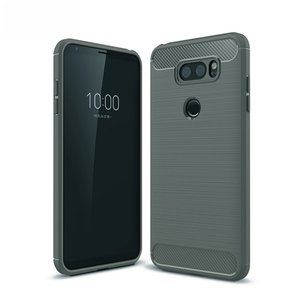 Schutzhlle Handyhlle fr LG V30S Case Cover Carbon Optik Grau