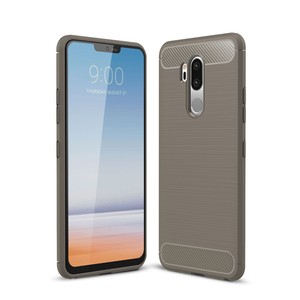 Schutzh�lle Handyh�lle f�r LG G7 Case Cover Carbon Optik Grau