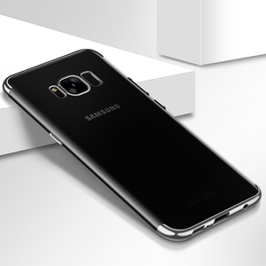 Handy Hlle Schutz Case fr Samsung Galaxy S8 Durchsichtig Transparent Silber