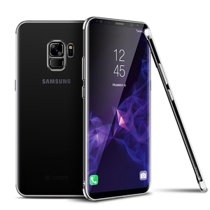 Handy Hlle Schutz Case fr Samsung Galaxy S9 Durchsichtig Transparent Silber