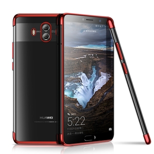 Handy Hlle Schutz Case fr Huawei Mate 10 Lite Durchsichtig Transparent Rot