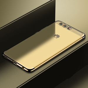 Handy H�lle Schutz Case f�r Huawei P20 Lite Durchsichtig Transparent Gold