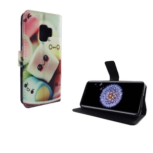 Handyh�lle Tasche f�r Handy Samsung Galaxy S9 Schriftzug Marshmallows