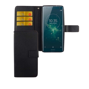 Handyhlle Tasche fr Handy Sony Xperia XZ2 Schwarz
