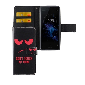 Handyhlle Tasche fr Handy Sony Xperia XZ2 Compact Dont Touch My Phone Rot
