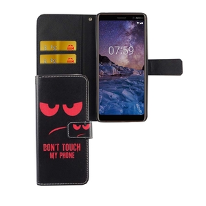 Handyh�lle Tasche f�r Handy Nokia 7 Plus Dont Touch My Phone Rot