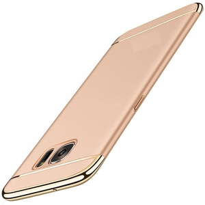 Handy Hlle Schutz Case fr Samsung Galaxy A8 2018 Bumper 3 in 1 Cover Chrom Etui Rot