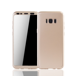 Handyh�lle Schutzh�lle f�r Samsung Galaxy S8 Full Case Cover Displayschutz 360 Gold