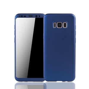 Handyh�lle Schutzh�lle f�r Samsung Galaxy S8 Plus Full Case Cover Displayschutz 360 Blau