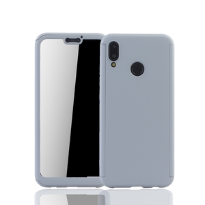 Handyh�lle Schutzh�lle f�r Huawei P20 Lite Full Case Cover Displayschutz 360 Grau