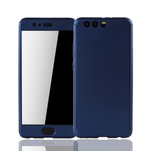 Handyh�lle Schutzh�lle f�r Huawei P10 Plus Full Case Cover Displayschutz 360 Blau
