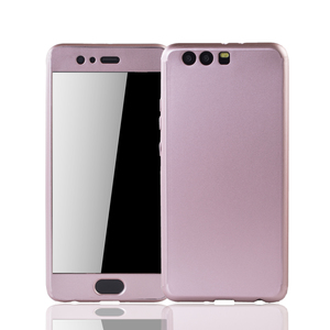 Handyh�lle Schutzh�lle f�r Huawei P10 Plus Full Case Cover Displayschutz 360 Rosa