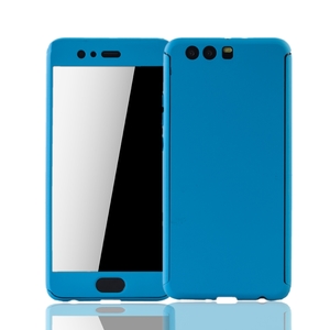 Handyh�lle Schutzh�lle f�r Huawei P10 Plus Full Case Cover Displayschutz 360 Blau