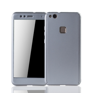 Handyh�lle Schutzh�lle f�r Huawei P10 Lite Full Case Cover Displayschutz 360 Silber