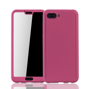 Handyh�lle Schutzh�lle f�r Huawei Honor 10 Full Case Cover Displayschutz 360 Pink