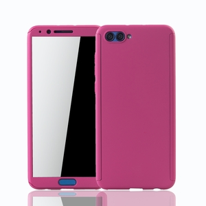 Handyh�lle Schutzh�lle f�r Huawei Honor View 10 Full Case Cover Displayschutz 360 Pink