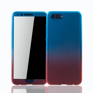 Handyh�lle Schutzh�lle f�r Huawei Honor View 10 Full Case Cover Displayschutz 360 Rot