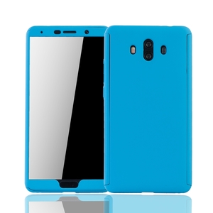 Handyh�lle Schutzh�lle f�r Huawei Mate 10 Full Case Cover Displayschutz 360 Blau