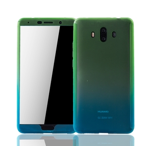 Handyh�lle Schutzh�lle f�r Huawei Mate 10 Full Case Cover Displayschutz 360 Blau