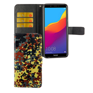 Handyh�lle Tasche f�r Handy Huawei Honor 7C Bundeswehr