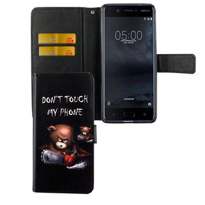 Handyh�lle Tasche f�r Handy Nokia 5.1 2018 B�r mit Kettens�ge