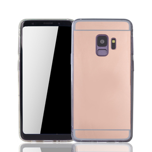 Samsung Galaxy S9 Handy H�lle Spiegel Mirror Soft-Case Schutz-Cover Rose Gold