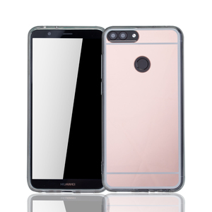 Huawei Honor 7s Handy H�lle Spiegel Mirror Soft-Case Schutz-Cover Rose Gold