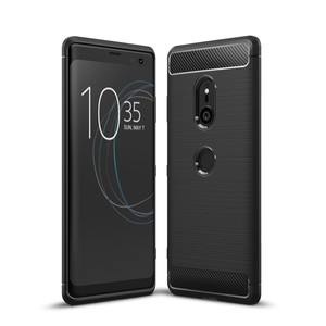 Schutzh�lle Handyh�lle f�r Motorola Moto Z3 Case Cover Carbon Optik Schwarz