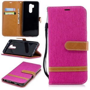 LG G7 Handy H�lle Schutz-Tasche Case Cover Kartenfach Etuis Book-Style Pink