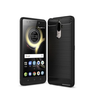 Schutzh�lle Handyh�lle f�r Lenovo K8 Plus Case Cover Carbon Optik Schwarz