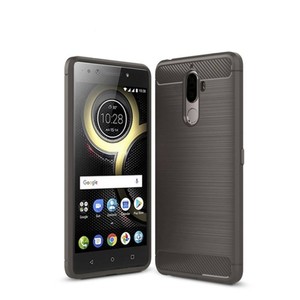 Schutzh�lle Handyh�lle f�r Lenovo K8 Plus Case Cover Carbon Optik Grau