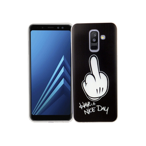 Samsung Galaxy A6 Plus 2018 Handy Hlle Schutz-Case Cover Bumper Have a nice day