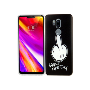 LG G7 Handy H�lle Schutz-Case Cover Bumper Have a nice day