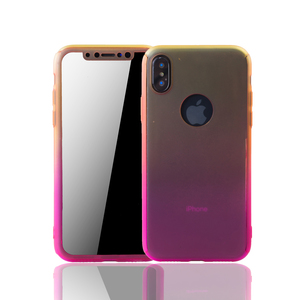 Handyh�lle Schutzh�lle f�r Apple iPhone XS Full Case Cover Displayschutz 360 Pink