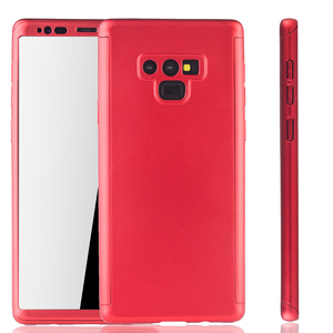 Handyh�lle Schutzh�lle f�r Samsung Galaxy Note 9 Full Case Cover Displayschutz 360 Rot