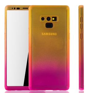 Handyh�lle Schutzh�lle f�r Samsung Galaxy Note 9 Full Case Cover Displayschutz 360 Pink