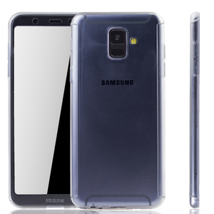 Handyhlle Schutzhlle fr Samsung Galaxy A6 (2018) Full Case Cover Displayschutz 360 Transparent