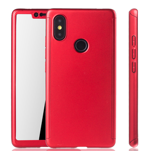 Handyh�lle Schutzh�lle f�r Xiaomi Mi 8 SE Full Case Cover Displayschutz 360 Rot
