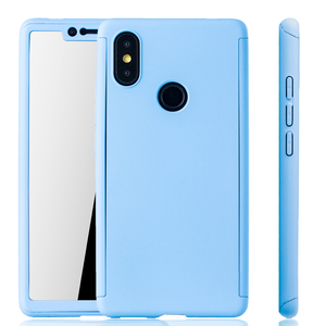 Handyh�lle Schutzh�lle f�r Xiaomi Mi 8 SE Full Case Cover Displayschutz 360 Blau