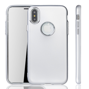 Apple iPhone X / XS H�lle - Handyh�lle f�r Apple iPhone X / XS - Handy Case in Silber
