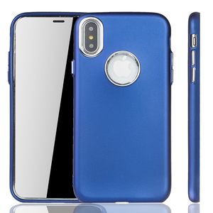 Apple iPhone X / XS H�lle - Handyh�lle f�r Apple iPhone X / XS - Handy Case in Dunkelblau