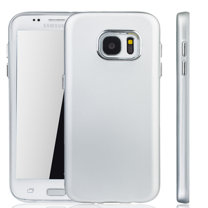 Samsung Galaxy S7 Edge Hlle - Handyhlle fr Samsung Galaxy S7 Edge - Handy Case in Silber