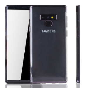 Handyh�lle f�r Samsung Galaxy Note 9 Schwarz - Clear - TPU Silikon Case Backcover Schutzh�lle in Transparent   Schwarz