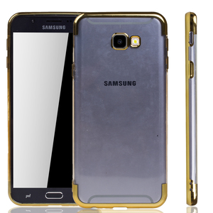 Handyhlle fr Samsung Galaxy J4+ Plus Gold - Clear - TPU Silikon Case Backcover Schutzhlle in Transparent   Gold