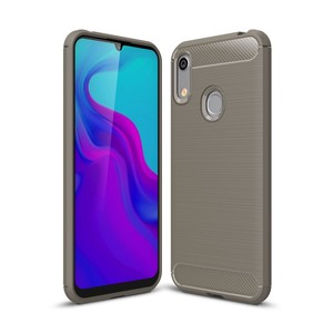 Schutzhlle Handyhlle fr Huawei Y6 (2019) Case Cover Carbon Optik Grau