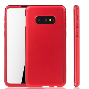Handyh�lle Schutzh�lle f�r Samsung Galaxy S10e Full Case Cover Displayschutz 360 Rot