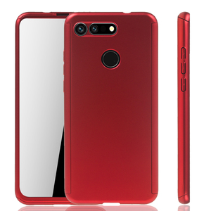 Handyh�lle Schutzh�lle f�r Huawei Honor View 20 Full Case Cover Displayschutz 360 Rot
