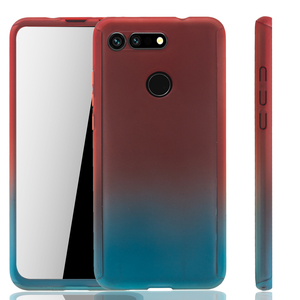 Handyh�lle Schutzh�lle f�r Huawei Honor View 20 Full Case Cover Displayschutz 360 Blau