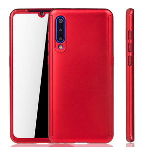 Handyh�lle Schutzh�lle f�r Xiaomi Mi 9 Full Case Cover Displayschutz 360 Rot