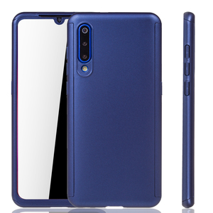 Handyh�lle Schutzh�lle f�r Xiaomi Mi 9 Full Case Cover Displayschutz 360 Blau